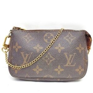 Louis Vuitton Pochette Accessoires Monogram Shoulder Bag Mini EUC - Authentic